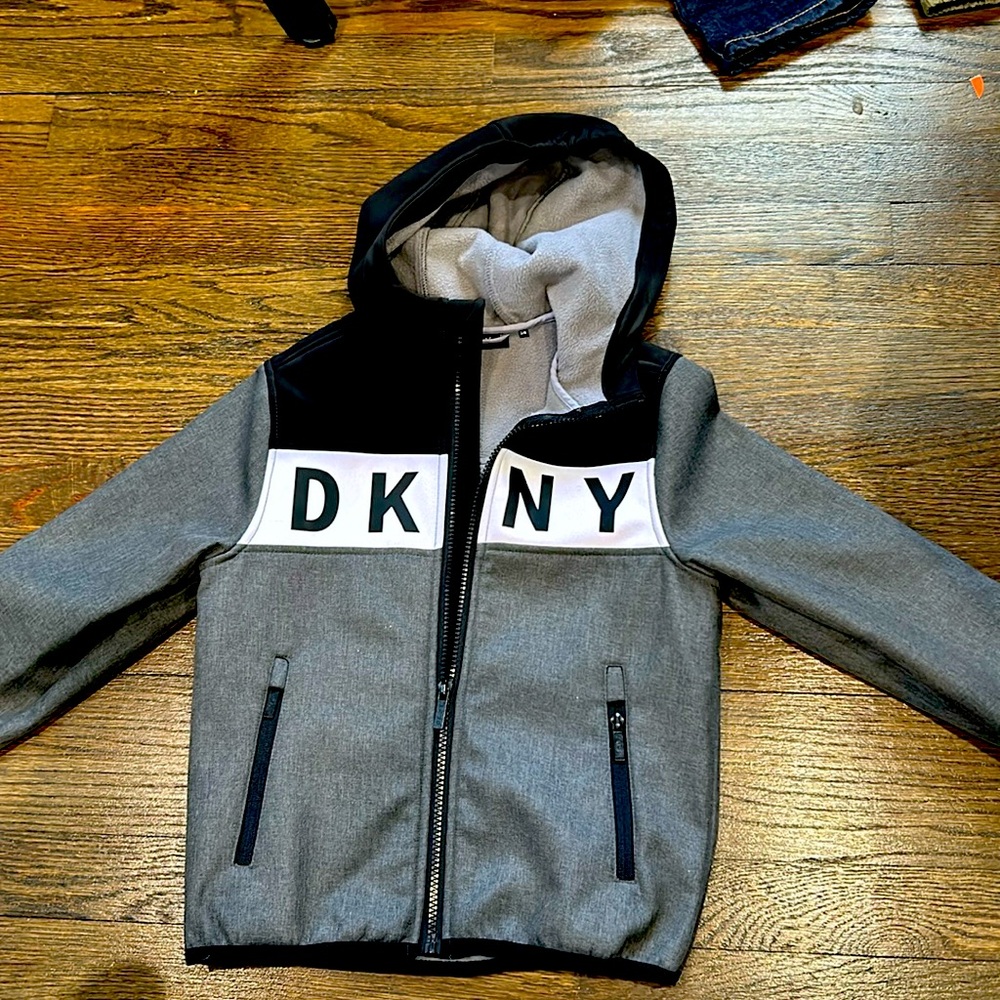 Never used DNY gray, black and white jacket